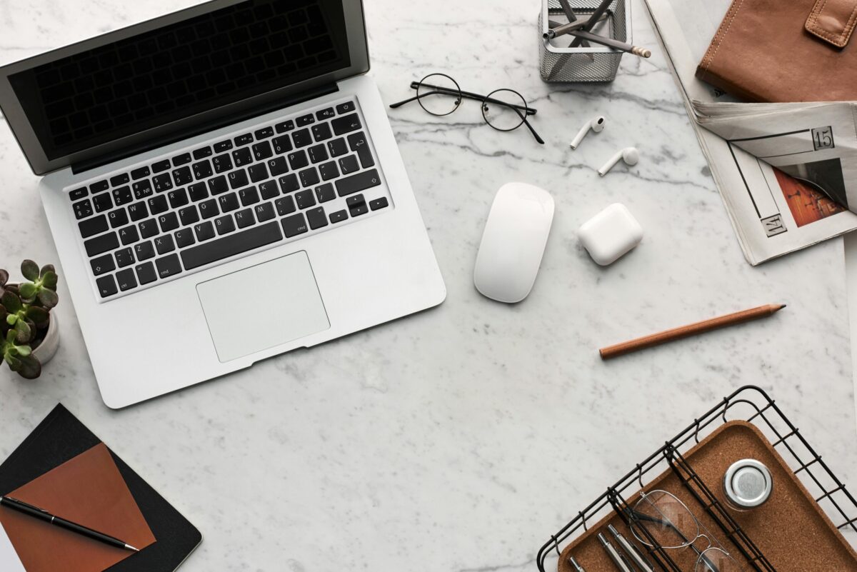 Desk of a Digital Nomad In Spain